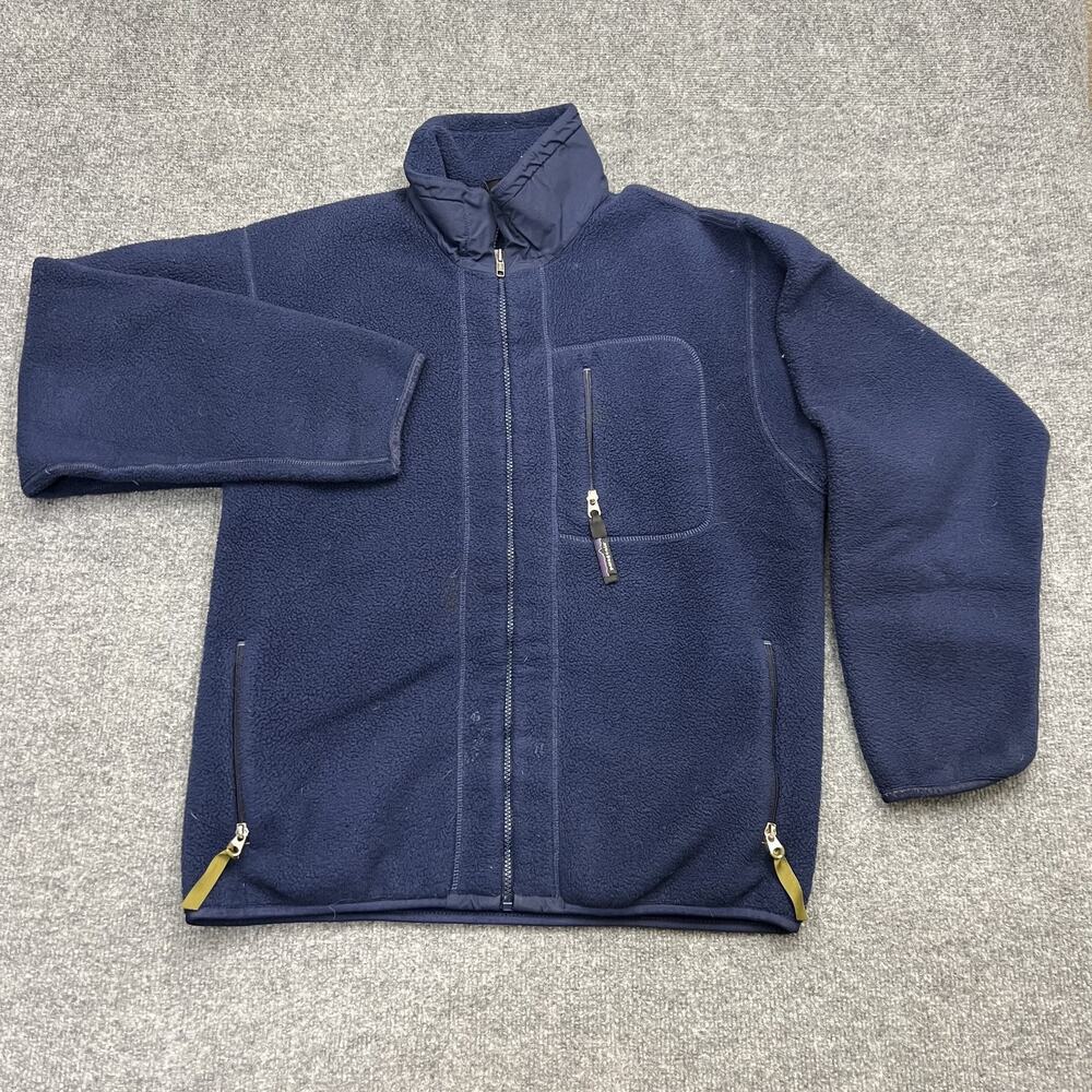 Vintage Patagonia Synchilla Jacket Mens Medium Full Zip Fleece Made USA 90s